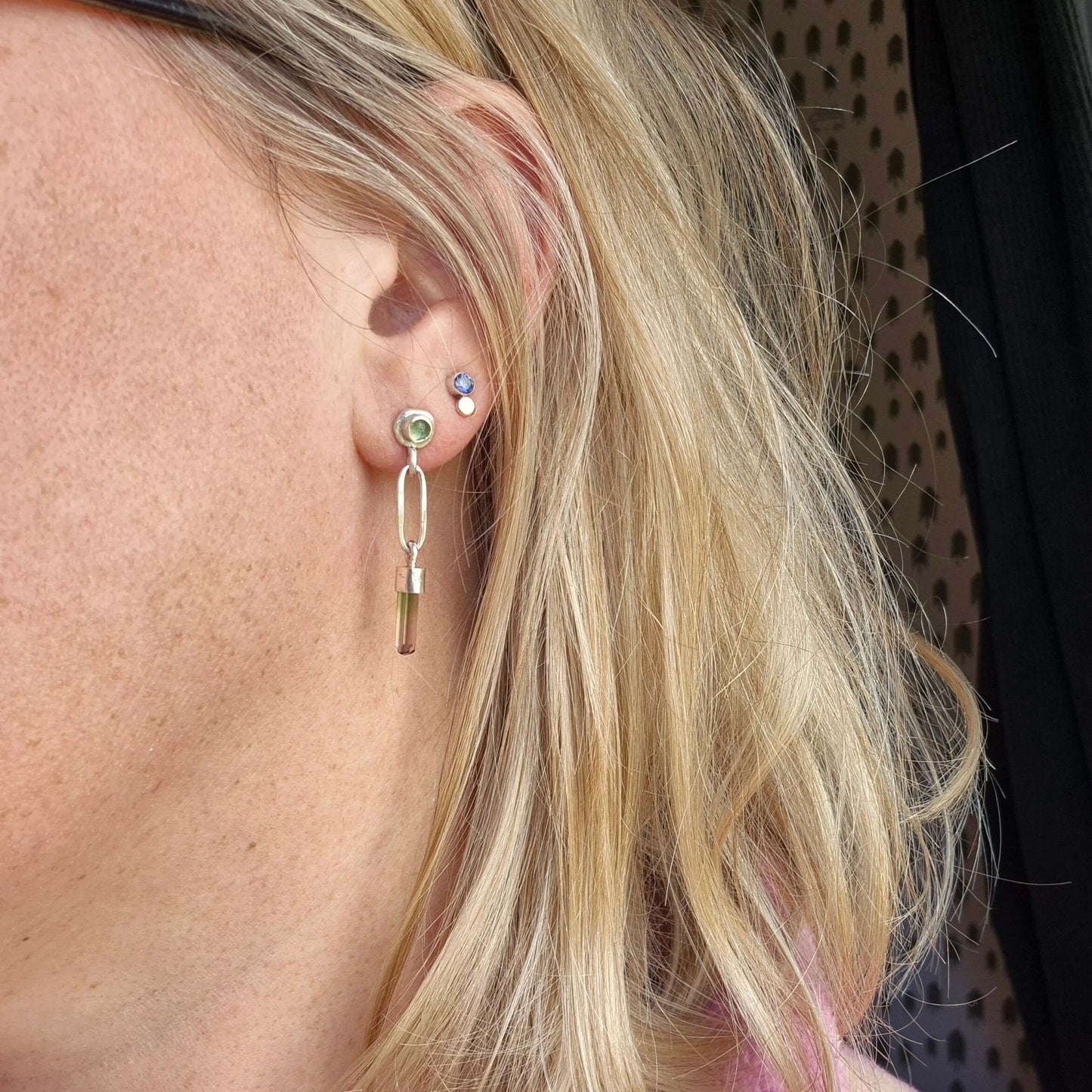 Hand-forged Tourmaline drops