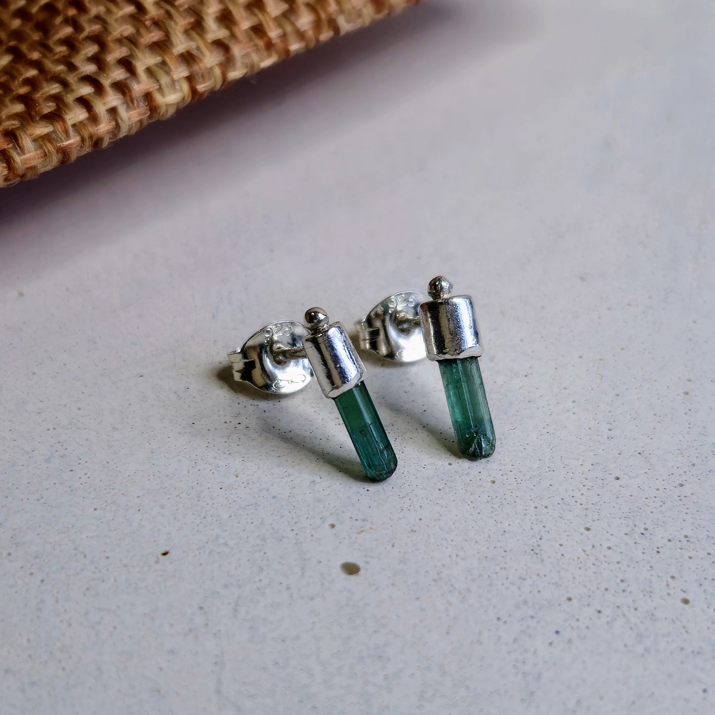 Tourmaline Crystal Earrings