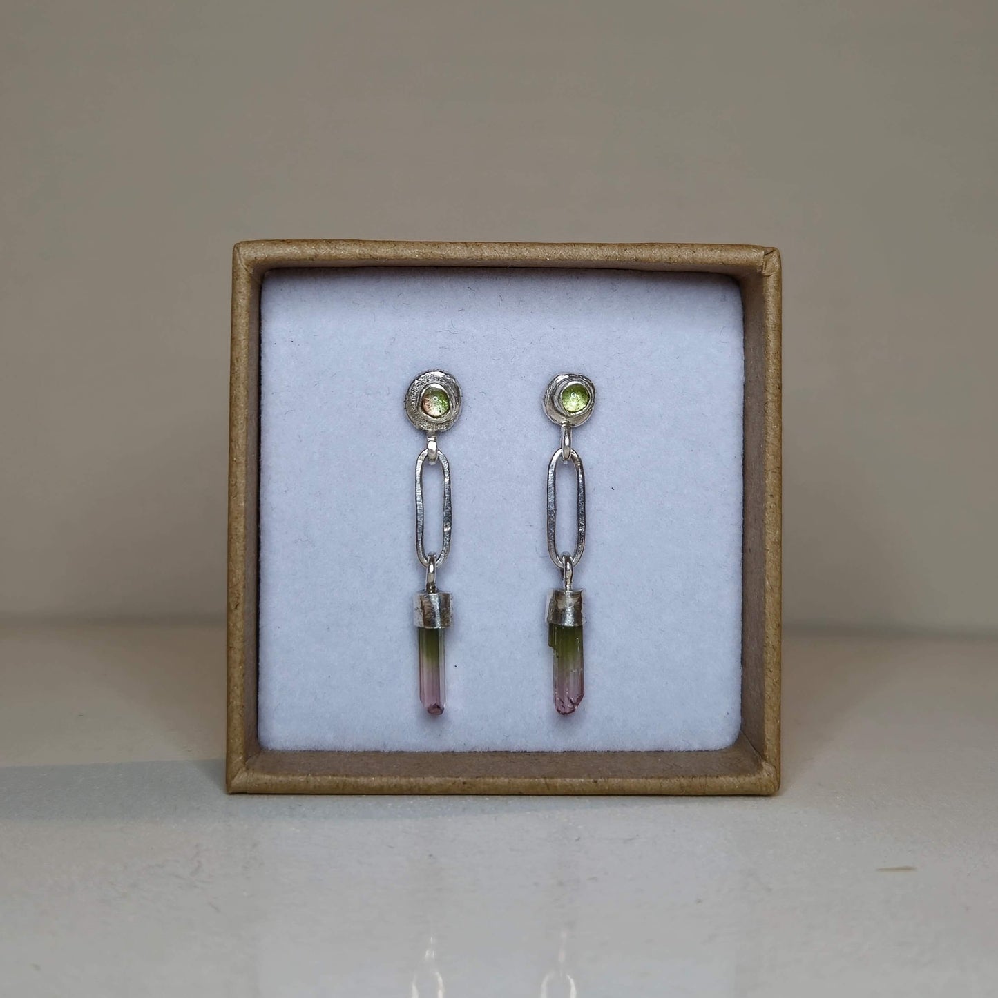 Hand-forged Tourmaline drops