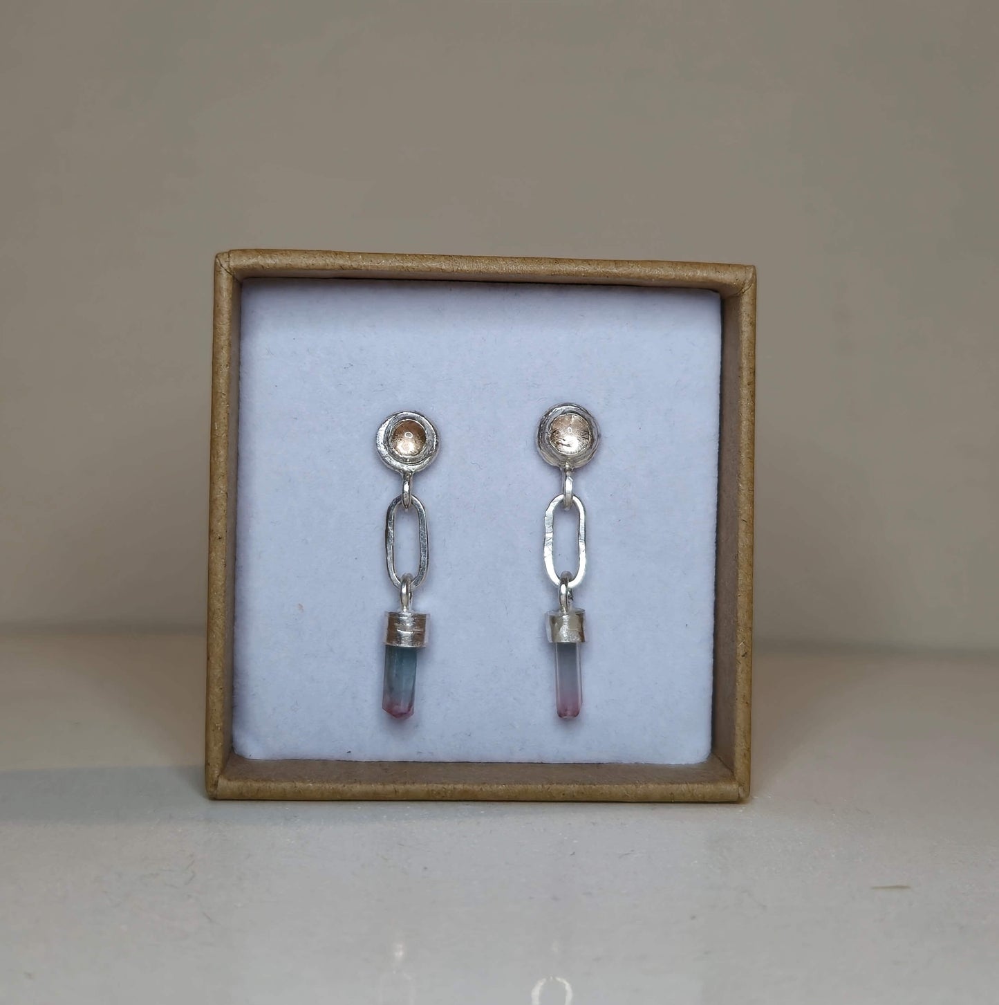 Hand-forged Tourmaline drops