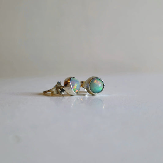 Ethiopian opal studs