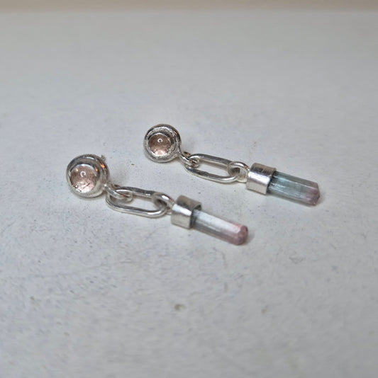 Hand-forged Tourmaline drops
